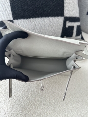 Kelly danse 22cm evercolor 80 Pearl Grey silver hardware