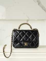 Chanel 24B Flap Bag with Chunky Chain Handle