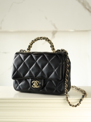 Chanel 24B Flap Bag with Chunky Chain Handle