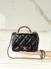 Chanel 24B Flap Bag with Chunky Chain Handle