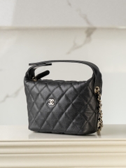 Chanel 25c Early Spring New款 Lunch Box Bag Black Gold