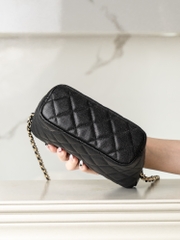 Chanel 25c Early Spring New款 Lunch Box Bag Black Gold