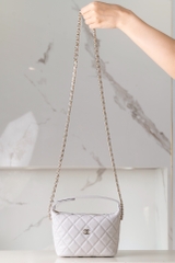Chanel 25c Spring New Lunch Box Bag Grey