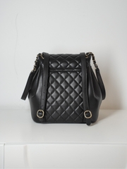 CHANEL 24p Duma Black Large Backpack