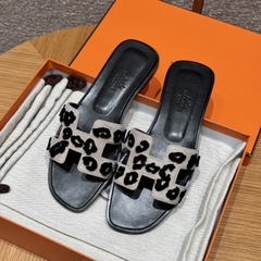 JD-450 Beige Chamois Leather Slippers