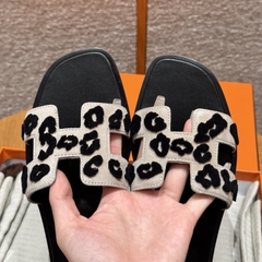 JD-450 Beige Chamois Leather Slippers