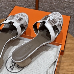 JD-2180 High Heel Sandals in Himalaya Alligator Leather