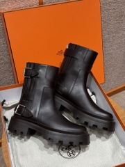 JD 980 Leather Ankle Boots with Rubber Outsole