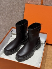 JD 980 Leather Ankle Boots with Rubber Outsole
