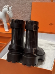 JD 980 Leather Ankle Boots with Rubber Outsole
