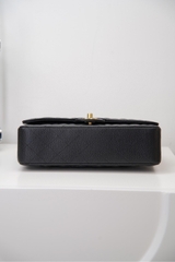 Chanel Classic Flap Black Gold Handbag
