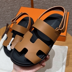 JD-520 226 Genius Women's Natural Cowhide Leather Sandals
