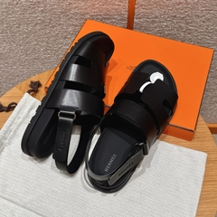 JD-650 179 Genius Men's Black Cowhide Sandals