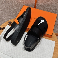 JD-650 179 Genius Men's Black Cowhide Sandals