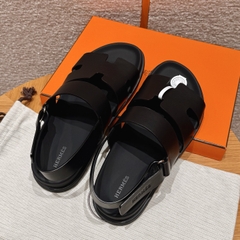 JD-650 179 Genius Men's Black Cowhide Sandals