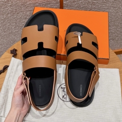 JD-650 179 Genius Men's Natural Cowhide Leather Sandals
