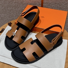 JD-650 179 Genius Men's Natural Cowhide Leather Sandals
