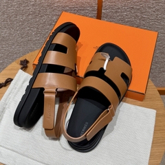 JD-650 179 Genius Men's Natural Cowhide Leather Sandals