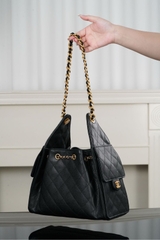 Chanel 25s Small Hobo Drawstring Bucket Bag