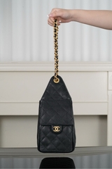 Chanel 25s Small Hobo Drawstring Bucket Bag