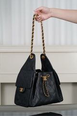 Chanel 25s Small Hobo Drawstring Bucket Bag