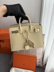 Birkin 20cm Matte Porosus Crocodile Handbag