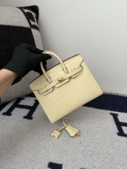Birkin 20cm Matte Porosus Crocodile Handbag