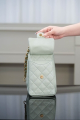 Chanel 25s Small Hobo Bag Mint Green