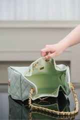 Chanel 25s Small Hobo Bag Mint Green