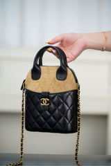 Chanel 25A Suede Handbag