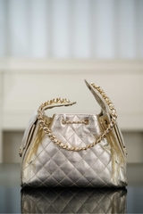Chanel 25s Small Hobo Drawstring Bucket Bag