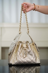 Chanel 25s Small Hobo Drawstring Bucket Bag