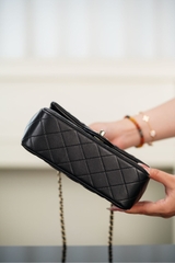 Chanel 23k Autumn Winter New Double C Handle CF Black