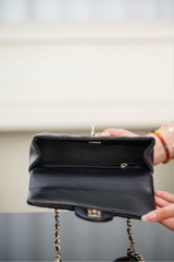 Chanel 23k Autumn Winter New Double C Handle CF Black
