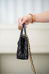 CHANEL 23K Kelly Handbag Black Large