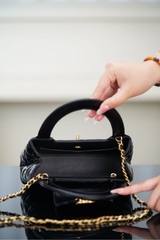 CHANEL 23K Kelly Handbag Black Large