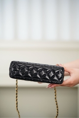 CHANEL 23K Kelly Handbag Black Large