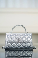 Chanel 25s Cross Handle Silver