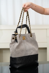 Chanel 25A Artisan Bucket Bag in Gray