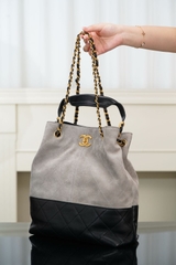 Chanel 25A Artisan Bucket Bag in Gray