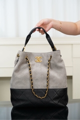 Chanel 25A Artisan Bucket Bag in Gray