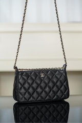 Chanel 25A Hidden Style Mahjong Bag in Black and Gold
