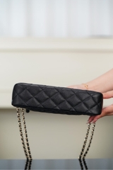 Chanel 25A Hidden Style Mahjong Bag in Black and Gold