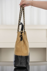 Chanel 25A High-End Handmade Suede Bucket Bag