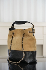 Chanel 25A High-End Handmade Suede Bucket Bag