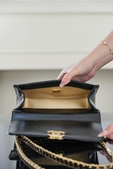 Channel 25s Black Cowhide Double Golden Ball 22cm