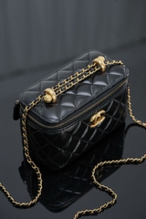 Chanel 25s Black Gold Jewelry Box