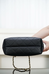 Chanel 25A Bucket Bag Black Gold