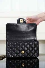 Chanel 25B Double C Handbag CF Mini Black