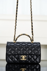Chanel 25B Double C Handbag CF Mini Black